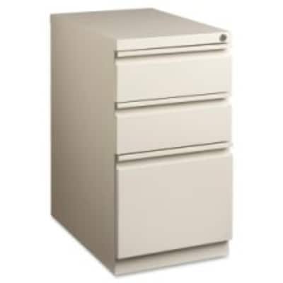 Lorell 20" Mobile File Cabinet, 15"W x 20"D x 27.7"H, Putty (LLR49520)