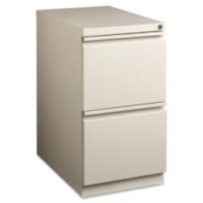 Lorell Mobile File Cabinet, 15W x 20D x 27.7H, Putty (LLR49523)