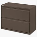 Lorell Fortress Series 42 Lateral File, Medium Tone, 2 x File Drawer(s)