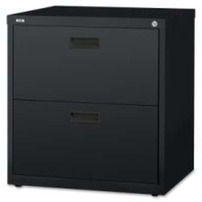 Lorell Lateral File, Black, 30 x 18.6 x 28.1