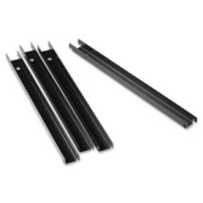 Lorell Front-to-Back Lateral File Rail Kit, Black (60565)