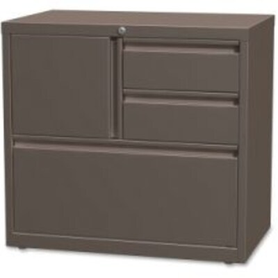 Lorell 30" Personal Storage Center Lateral File, Medium Tone