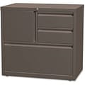 Lorell 30 Personal Storage Center Lateral File, Medium Tone