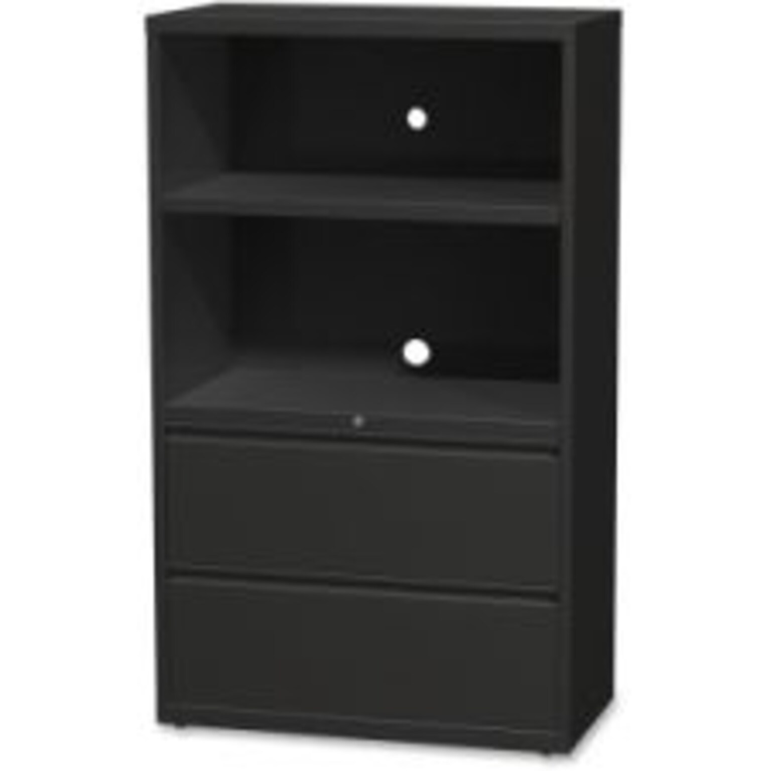 Lorell 36 Lateral Hanging File Drawers Combo Unit, Black (LLR66206)