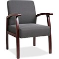 Lorell Deluxe Guest Chair, Charcoal (Or Charcoal Gray), 24 x 25 x 35.5