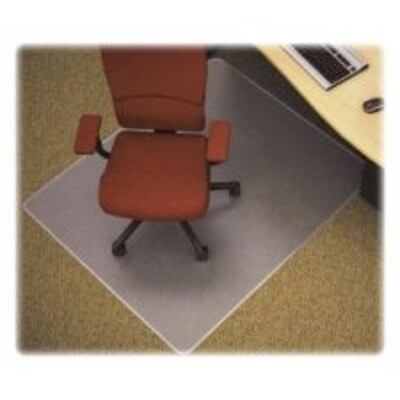 Lorell Rectangular Chair Mat, Plush-Pile, 46 x 60, Clear (LLR69164)