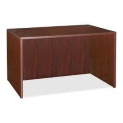 Lorell Essentials Series Rectangular Desk Shell, Mahogany (LLR69375)