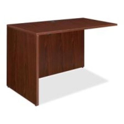 Lorell Essentials Rectangular Return, Mahogany