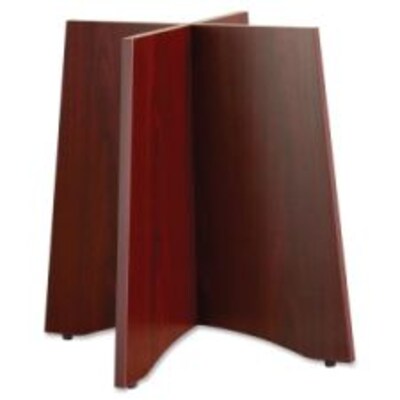 Lorell Essentials Series Round Conference Table Base, Mahogany (LLR69401)