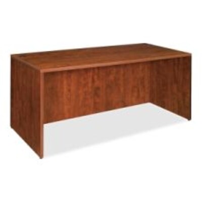 Lorell Essentials Rectangular Desk Shell, Cherry