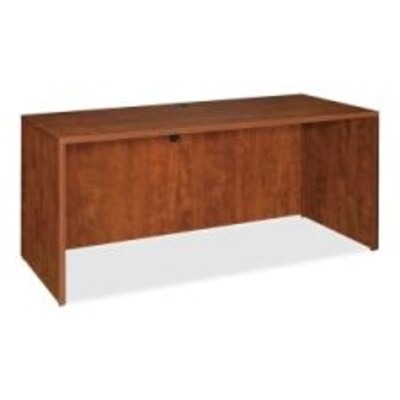 Lorell Essentials Credenza Shell, Cherry, 60 x 24 x 29.5
