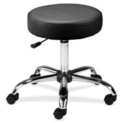 Lorell Backless Pneumatic-Lift Stool, Black (LLR69513)