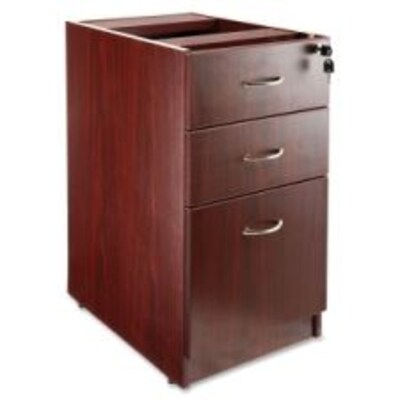 Lorell Essentials Hanging Fixed File Cabinet, 15.5W x 21.9D x 28.5H, Mahogany (LLR69603)