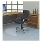 Lorell Polycarbonate Rectangular Studded Chair Mat; Clear, 48"