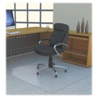 Lorell Rectangular Big & Tall Chairmat, 46 x 60, Clear (LLR69705)