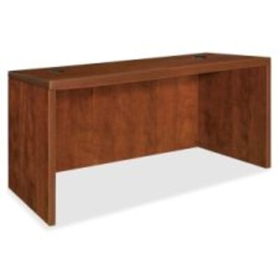 Lorell Essentials Rectangular Desk Shell, Cherry, 30 x 29.5 x 48