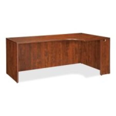 Lorell Essentials Series Right Corner Credenza, Cherry (LLR69909)