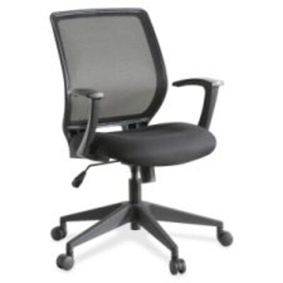 Lorell Executive Mid-back Work Chair, Black