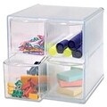Sparco Removeable Storage Drawer Organizer, Clear, 6 x 6 x 7.3