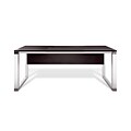 Unique Furniture 100 Collection Crescent Desk Left Espresso (1633224L-ESP)