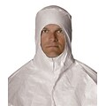DuPont® Tyvek® Hoods, Elastic Face, White, Serged Seams, 25/CT