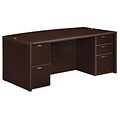 DMI® Fairplex Collection in Mocha, 29 Laminate Executive Bow Front Desk