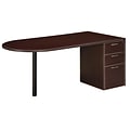 DMI® Fairplex Collection in Mocha, 29 Laminate 3-Drawer Executive Desk