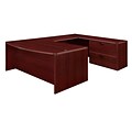 DMI® Fairplex Collection in Mahogany, 29 Laminate Right/Left Exec Bow Front Lateral File U-Desk