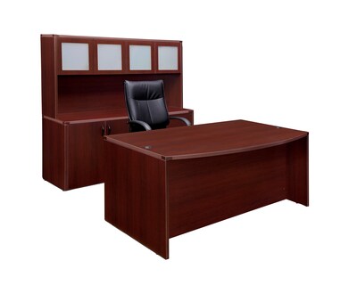 DMI® Fairplex Collection in Mahogany, 65 Laminate Executive Desk/Storage Suite