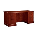 DMI® Belmont Office Collection in Brown Cherry, 72W Credenza w/Full Return Base Molding