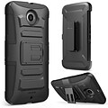 i-Blason Prime Dual Layer Holster Case For Google Nexus 6, Black/Black