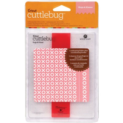 Cuttlebug A2 Embossing Folder, Hugs & Kisses