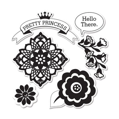 Sizzix Framelits Die Set Clear, Echo Park Sweet Girl (659043)