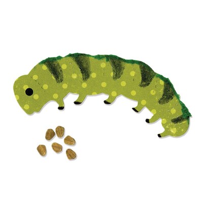 Sizzix Caterpillar & Egg Die Green 5.5 x 6 (A10703)