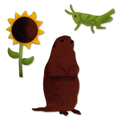 Sizzix Prairie Dog & Sunflower 5.5 x 6 (A10967)