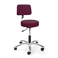 Brandt Airbuoy 17422 14 Pneumatic Stool with Backrest, Burgundy