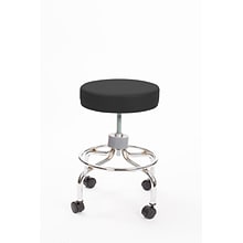 Brandt 22211 Revolving Stool with Footrest, Black