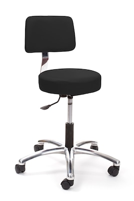 Brandt Airbuoy 17422 14 Pneumatic Stool with Backrest, Black