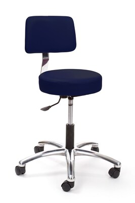 Brandt Airbuoy 17422 14 Pneumatic Stool with Backrest, Navy
