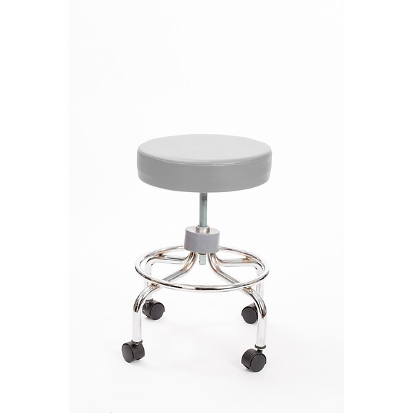 Brandt 22211 Revolving Stool with Footrest, Dove Gray