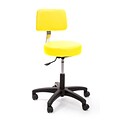 Brandt Econobuoy 13422 14 Pneumatic Stool with Backrest, Lemon