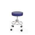 Brandt 22211 Revolving Stool with Footrest, Slate Blue