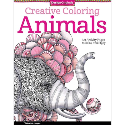 Design Originals Creative Coloring: Animals: Adult Coloring Book