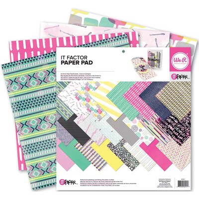 We R Memory Keepers™ Paper Pad, 12 x 12, It Factor, 24/Pack