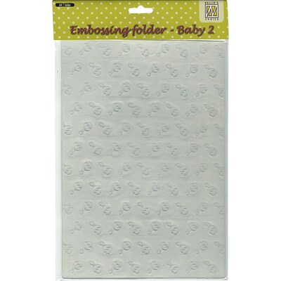 Ecstasy Crafts Nellies Choice A4 Embossing Folder, Baby 2