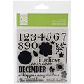 Chickaniddy Crafts 4 x 4 1/4 Jolly Good Clear Mini Stamps, Countdown