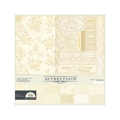 Authentique Paper™ Assorted Collection Kit, 12 x 12, Faith, 9/Pack