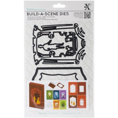 Docrafts® Xcut Black Build-A-Scene Die, Shadow Box Theatre, 6/Pack