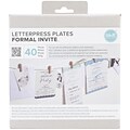 We R Memory Keepers™ Lifestyle Letterpress Plates, Formal Invite