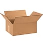 10'' x 7'' x 3'' Standard Corrugated Shipping Box, 200#/ECT, 25/Bundle (1073)